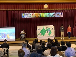 小5，6年静岡県の地図を使い浜松の位置を説明