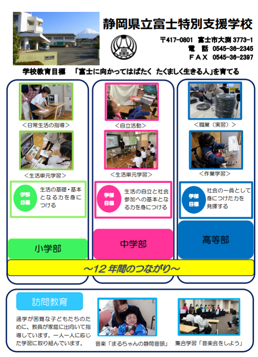 学校紹介パネル（訪問教育）