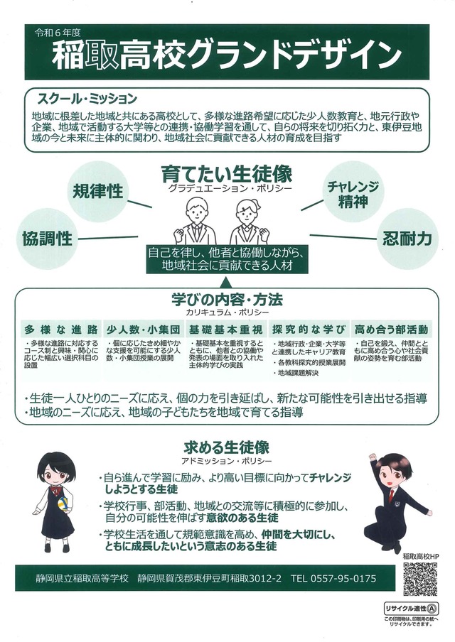 稲取高校グランドデザイン