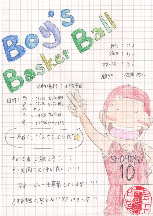 男子バスケ