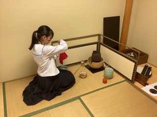 夏休み中も練習した華麗なる袱紗捌き