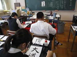 芸術の授業の様子
