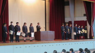 ２終業式３