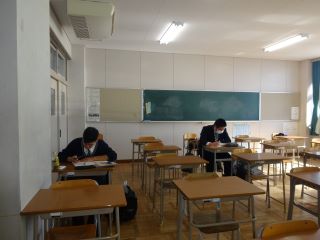 ３年次生自習②