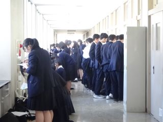 期末テスト初日３