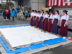 書道パフォーマンス１　矢崎エナジーシステムR7_3月