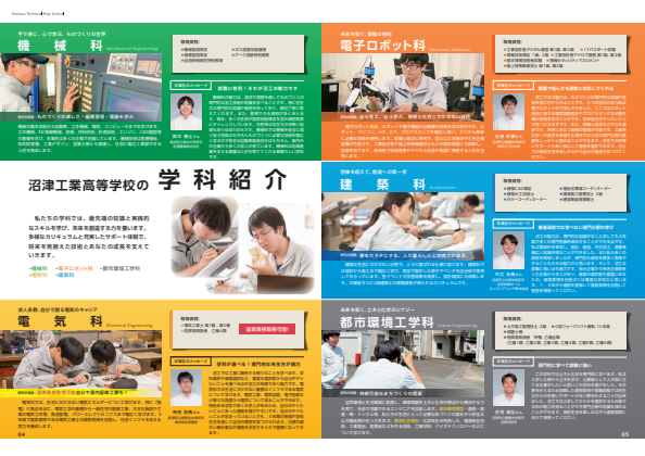 学校案内2026学科紹介