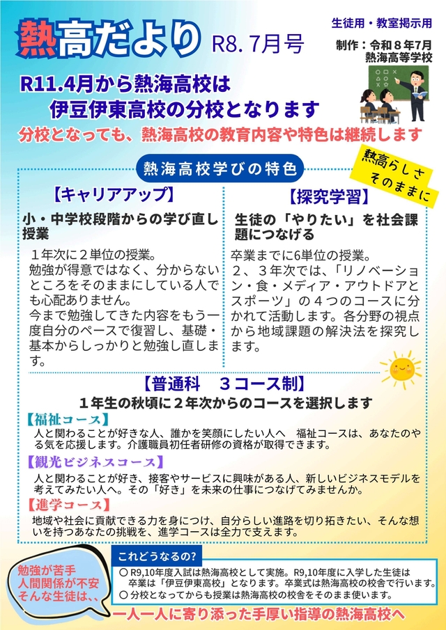 熱高だより７月号