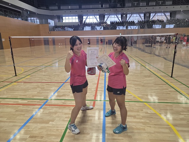 ２年ダブルス２位