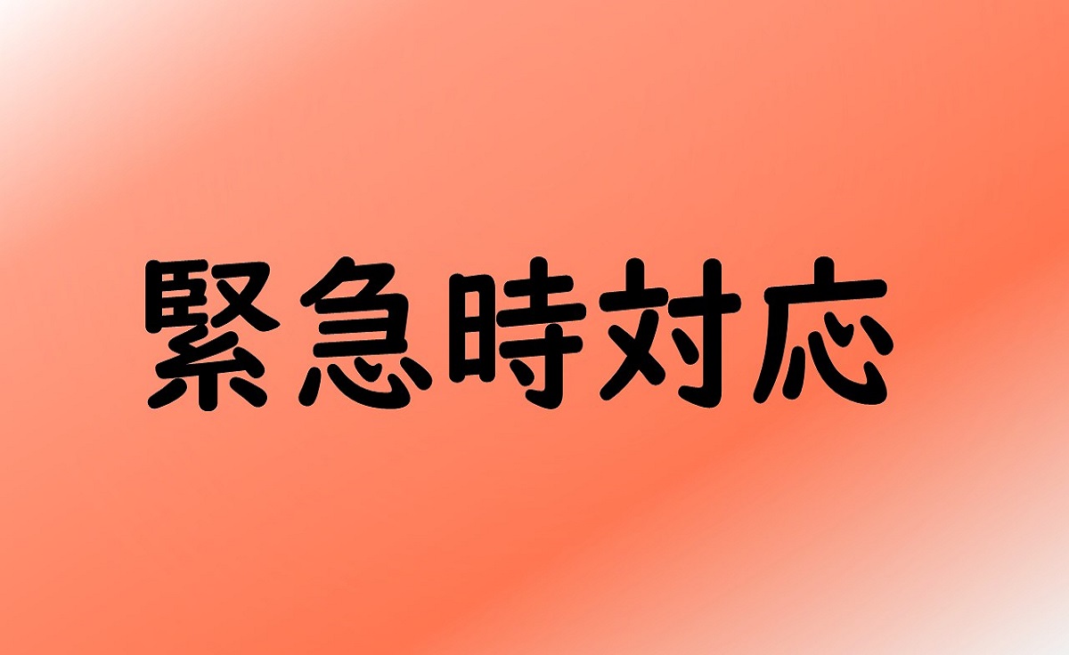 緊急時対応