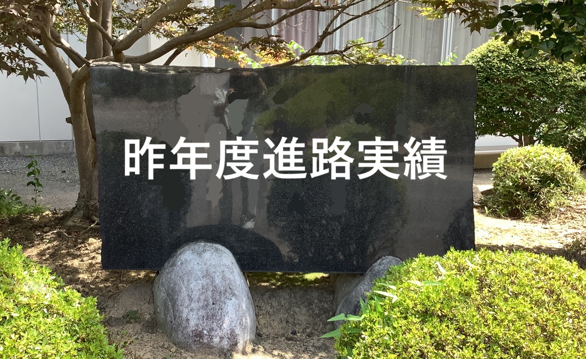 昨年度進路実績