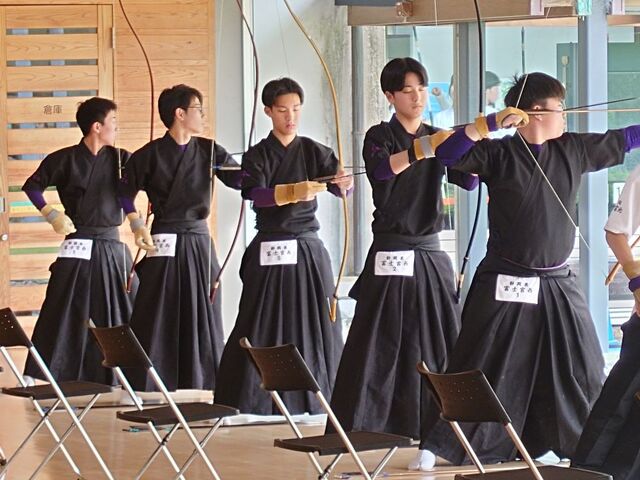 弓道県総体団体予選①