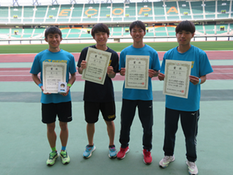 西部選手リレー4人賞状3