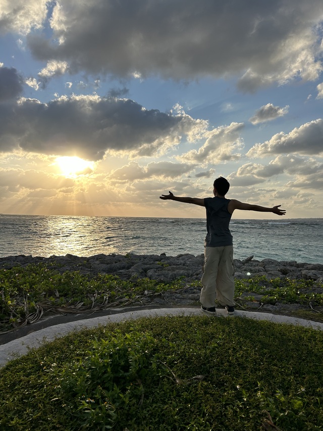 ビーチ夕景