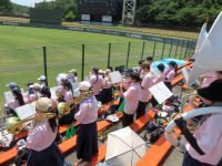 応援してくれた吹奏楽部