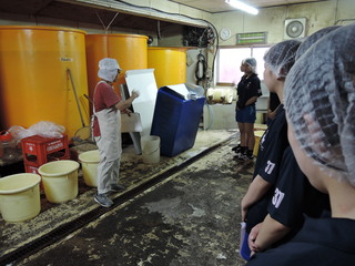 醸造酢工場の見学