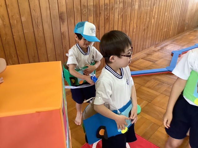 店員役の子ども 店員役の子ども
