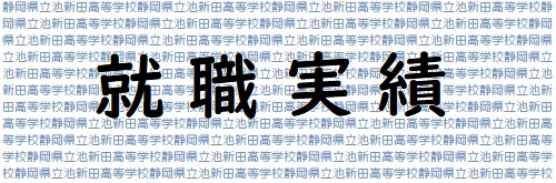 就職実績