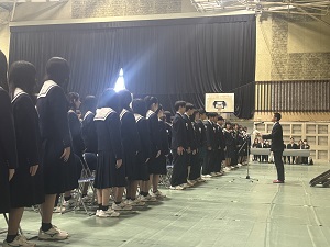 在校生代表送辞