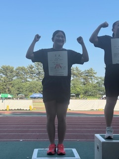 円盤投２位　加藤美月