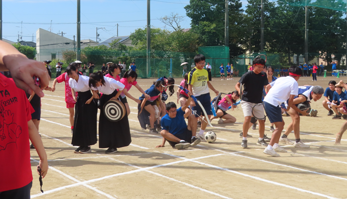 部活対抗リレースタート