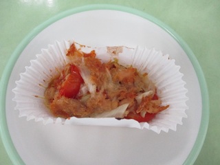 070623　ミニトマトとツナのチーズ焼き2