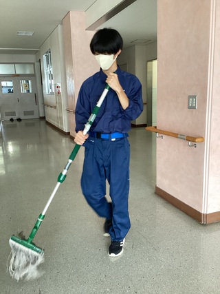 三島南高校での清掃活動