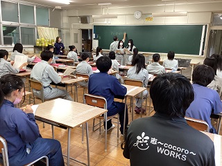 田農交流（園芸班、セラピーコース２年生＋志cocoro）