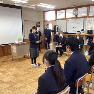 R6修了式　代表生徒