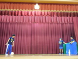 中学部の発表　フロアバレー