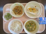 ゆでそら豆が出された給食 ゆでそら豆が出された給食