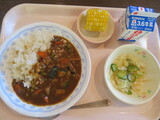 ゆでとうもろこしが出された給食