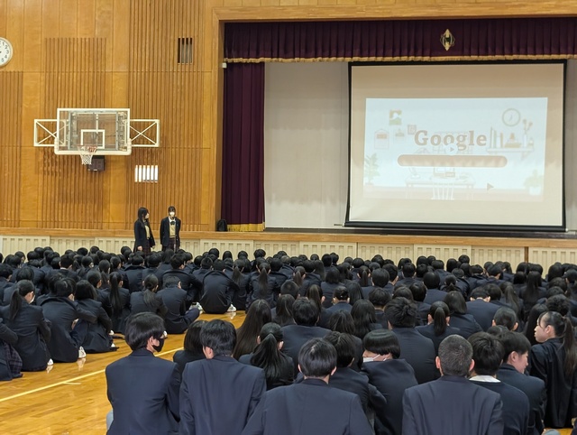対面式・部活動説明会及び部活動壮行会