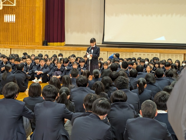 対面式・部活動説明会及び部活動壮行会
