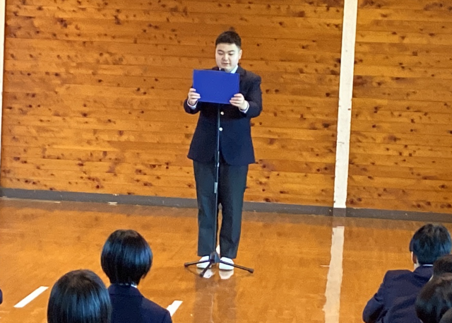 ３学期始業式③