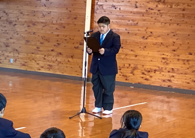 ３学期始業式④