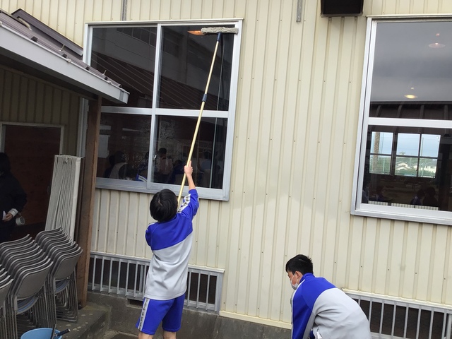 卒業式会場準備②