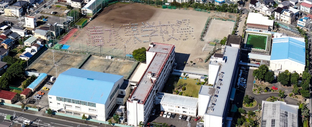 学校祭ドローン撮影