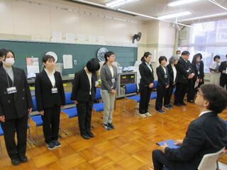 新任式の様子