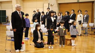 入学式　新入生の様子