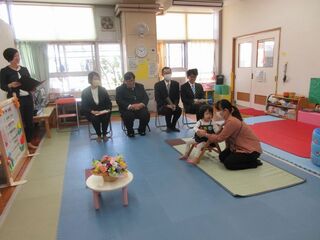 幼稚部始業式の様子