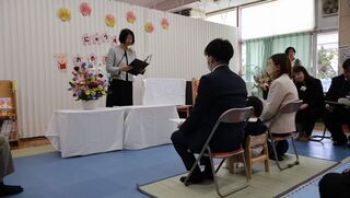 幼稚部入園式の様子
