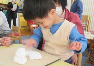 楽しくてニコニコです