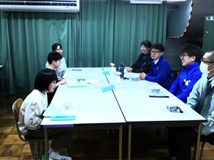 エールを送る様子