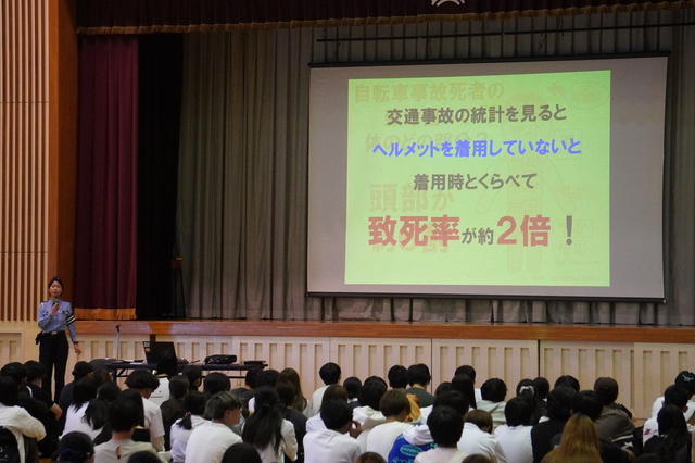 交通安全教室の写真