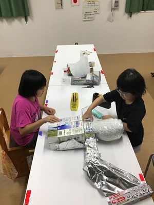 かかし作り１