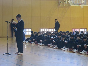 新入生あいさつ