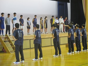 応援団によるエール