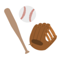 バットやグローブのイラスト