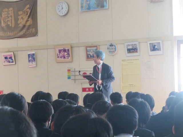 3年生学年集会①